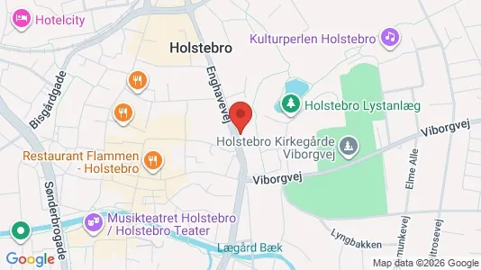 Lejligheder til leje i Holstebro - kort over placeringen
