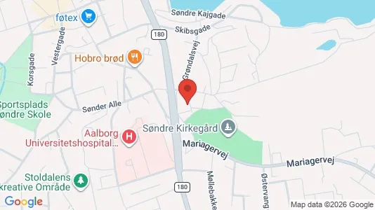 Lejligheder til leje i Hobro - kort over placeringen
