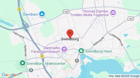 Huse til leje i Svendborg - kort over placeringen