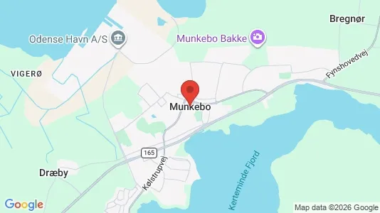 Huse til leje i Munkebo - kort over placeringen