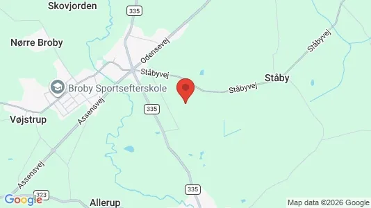 Huse til leje i Broby - kort over placeringen