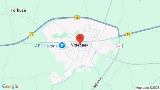 Huse til leje i Videbæk - kort over placeringen