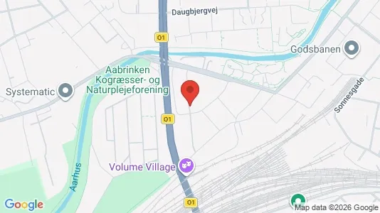 Lejligheder til leje i Århus C - kort over placeringen