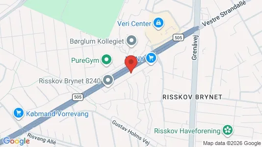 Lejligheder til leje i Risskov - kort over placeringen