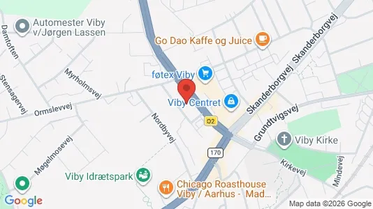 Lejligheder til leje i Viby J - kort over placeringen