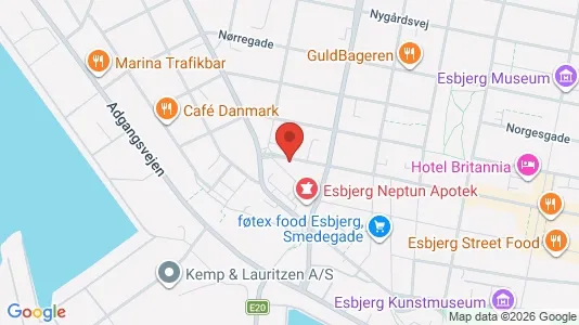 Lejligheder til leje i Esbjerg Centrum - Foto fra Google Street View