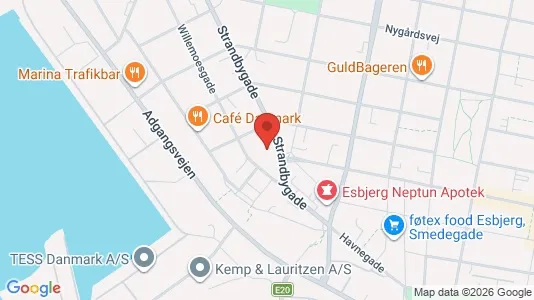 Lejligheder til leje i Esbjerg Centrum - Foto fra Google Street View