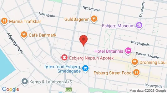 Lejligheder til leje i Esbjerg Centrum - Foto fra Google Street View