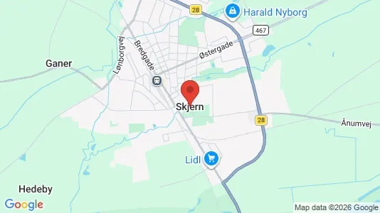 Huse til leje i Skjern - Foto fra Google Street View