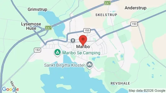 Lejligheder til leje i Maribo - kort over placeringen