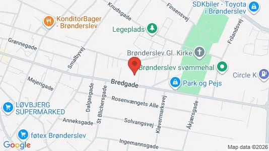 Lejligheder til leje i Brønderslev - Foto fra Google Street View