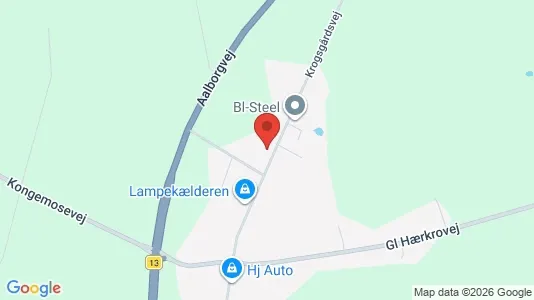 Lejligheder til leje i Kjellerup - kort over placeringen