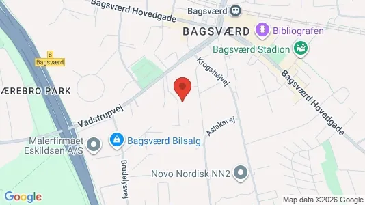 Lejligheder til leje i Bagsværd - kort over placeringen