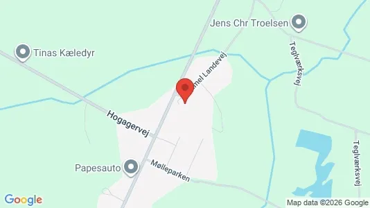 Lejligheder til leje i Haderup - kort over placeringen