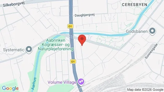 Lejligheder til leje i Århus C - kort over placeringen
