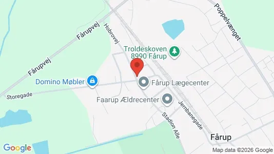 Lejligheder til leje i Fårup - kort over placeringen