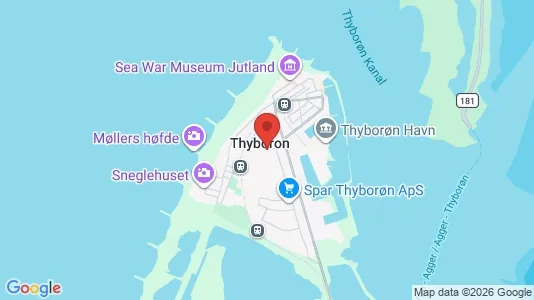 Huse til leje i Thyborøn - Foto fra Google Street View