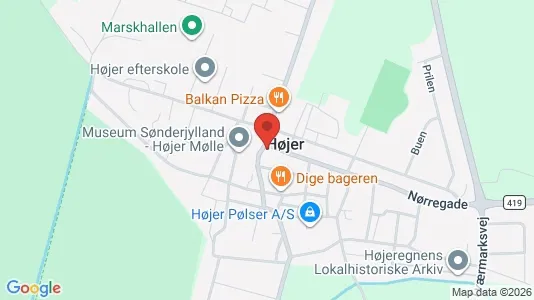 Lejligheder til leje i Højer - Foto fra Google Street View