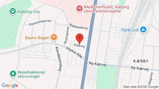 Lejligheder til leje i Aalborg Centrum - kort over placeringen