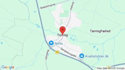 Huse til leje i Tørring - Foto fra Google Street View