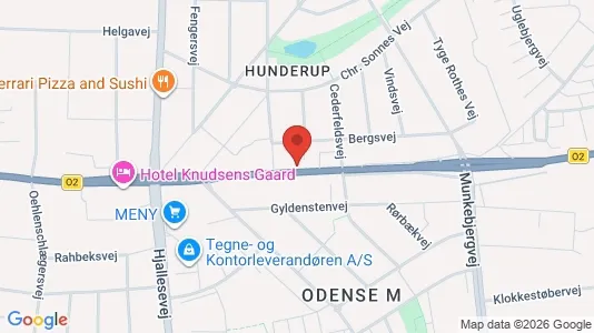 Lejligheder til leje i Odense M - kort over placeringen