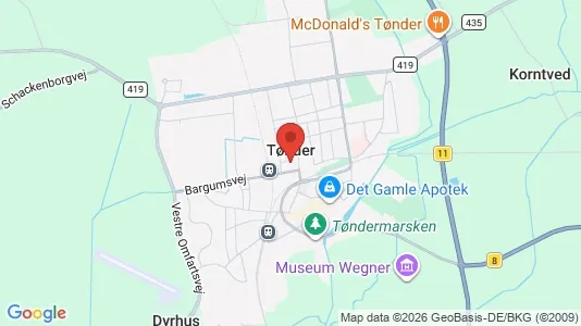 Lejligheder til leje i Tønder - Foto fra Google Street View