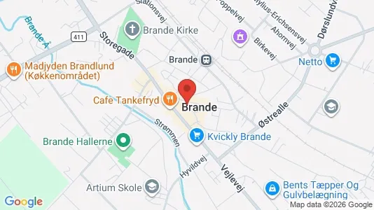 Lejligheder til leje i Brande - Foto fra Google Street View
