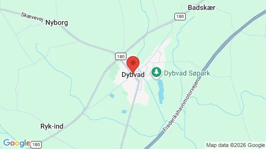 Huse til leje i Dybvad - Foto fra Google Street View