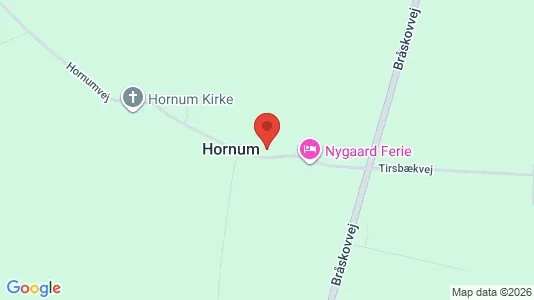 Lejligheder til leje i Hornsyld - kort over placeringen