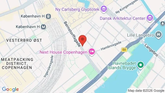 Lejligheder til leje i Vesterbro - kort over placeringen