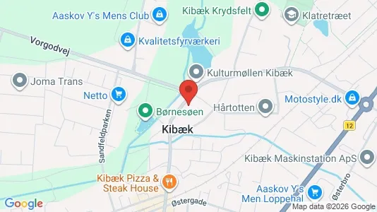 Lejligheder til leje i Kibæk - kort over placeringen