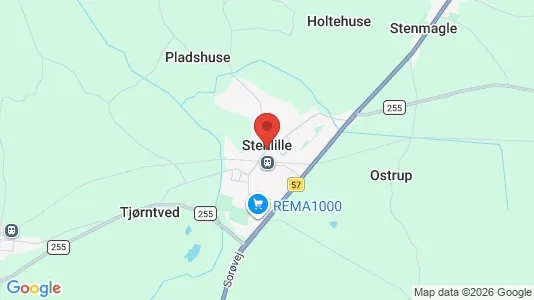 Huse til leje i Stenlille - kort over placeringen