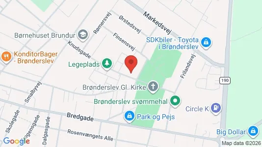 Lejligheder til leje i Brønderslev - Foto fra Google Street View