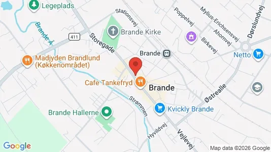 Lejligheder til leje i Brande - Foto fra Google Street View