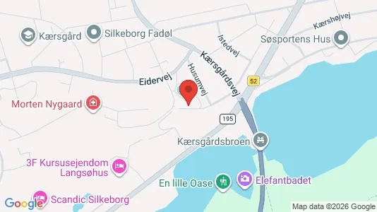 Lejligheder til leje i Silkeborg - kort over placeringen