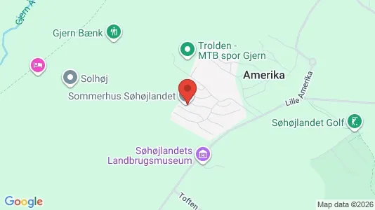 Lejligheder til leje i Gjern - kort over placeringen