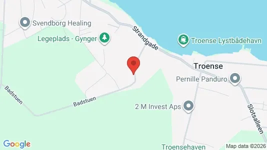 Lejligheder til leje i Svendborg - kort over placeringen