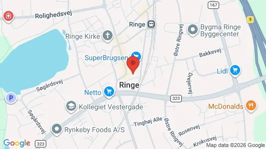 Lejligheder til leje i Ringe - Foto fra Google Street View
