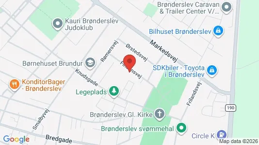 Lejligheder til leje i Brønderslev - Foto fra Google Street View