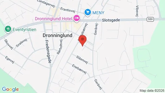 Lejligheder til leje i Dronninglund - Foto fra Google Street View