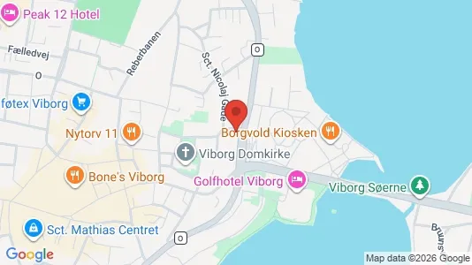 Lejligheder til leje i Viborg - kort over placeringen